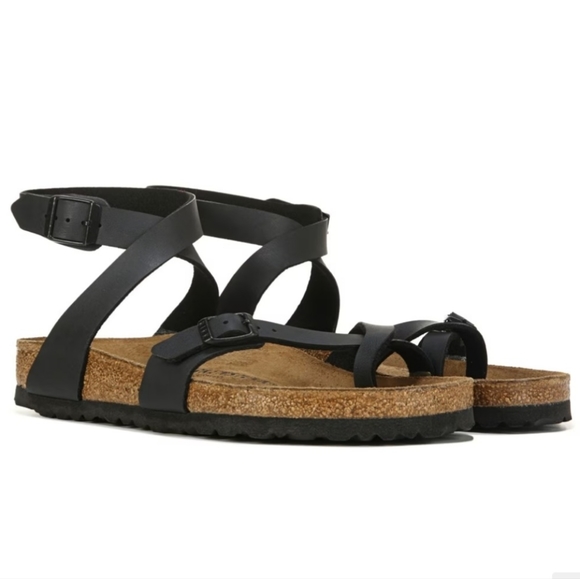 Birkenstock Yara Oiled Leather Sandals - Picture 1 of 9
